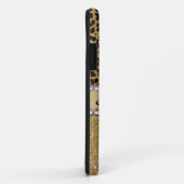 Leopard Spot Gold Glitzer Kristall PRINT Case-Mate iPhone Hülle (Hinten/Rechts)