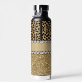 Leopard Spot Gold Glitzer Kristall Trinkflasche (Rechts)