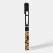 Leopard Spot Kristall Diamonds Monogram Case-Mate iPhone Hülle (Rückseite / Links)