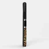 Leopard Spot Kristall Diamonds Monogram FOTO Case-Mate iPhone Hülle (Hinten/Rechts)