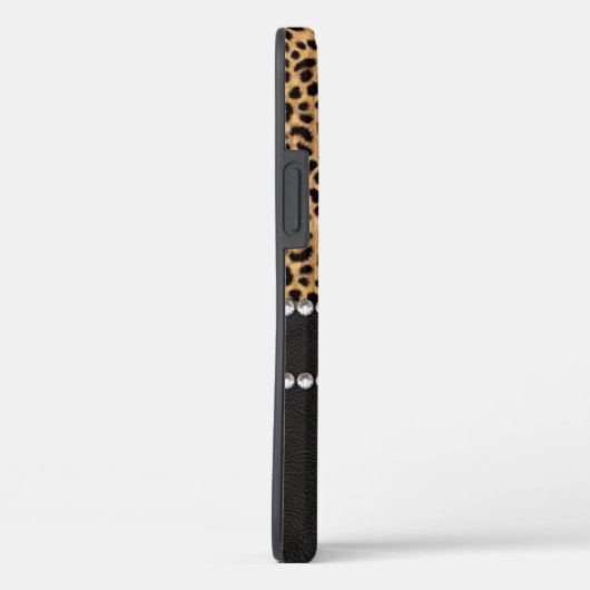 Leopard Spot Kristall Diamonds Name Case-Mate iPhone Hülle (Rückseite / Rechts)