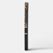 Leopard Spot Kristall Diamonds Name Case-Mate iPhone Hülle (Rückseite / Links)
