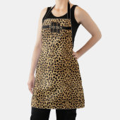 Leopard Spot Monogramm Name Schürze (InSitu)