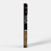 Leopard Spot Paw Prints Kristall iPhone Hülle (Rechte Seite)