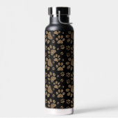 Leopard Spot Paw Prints Wasserflasche Trinkflasche (Links)