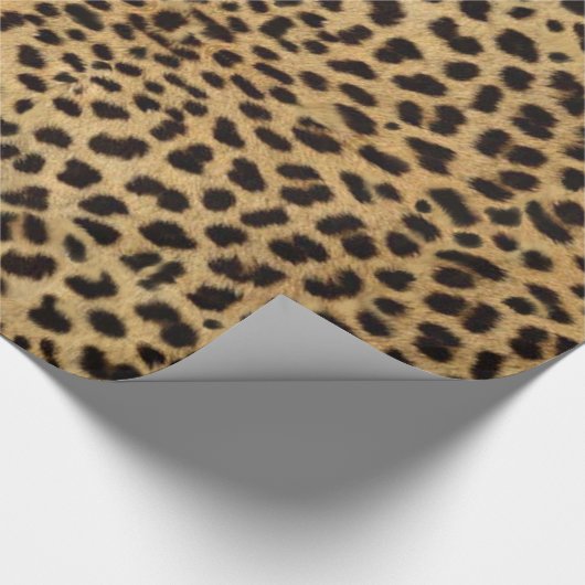 Leopard Spot Skin Print Geschenkpapier (Ecke)