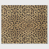 Leopard Spot Skin Print Geschenkpapier (Flach)