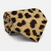 Leopard Spot Skin Print Krawatte (Gerollt)