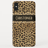 Leopard Spot Skin Print Personalisiert Case-Mate iPhone Hülle (Rückseite)