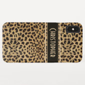 Leopard Spot Skin Print Personalisiert Case-Mate iPhone Hülle (Rückseite (Horizontal))