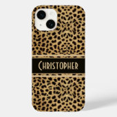 Leopard Spot Skin Print Personalisiert Case-Mate iPhone Hülle (Rückseite)