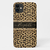 Leopard Spot Skin Print Personalisiert Case-Mate iPhone Hülle (Rückseite)