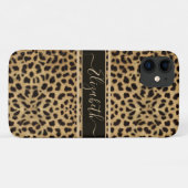 Leopard Spot Skin Print Personalisiert Case-Mate iPhone Hülle (Rückseite (Horizontal))