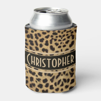 Leopard Spot Skin Print Personalisiert Dosenkühler