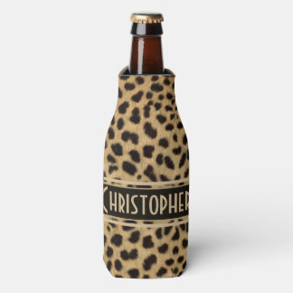 Leopard Spot Skin Print Personalisiert Flaschenkühler