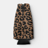 Leopard Spot Skin Print Personalisiert Flaschenkühler (Rückseite)