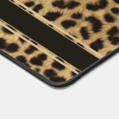 Leopard Spot Skin Print Personalisiert Schreibtischunterlage (Ecke)