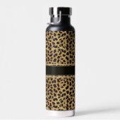 Leopard Spot Skin Print Personalisiert Trinkflasche (Rechts)