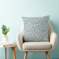 Leopard-Spots Blass Graues Tierbild
