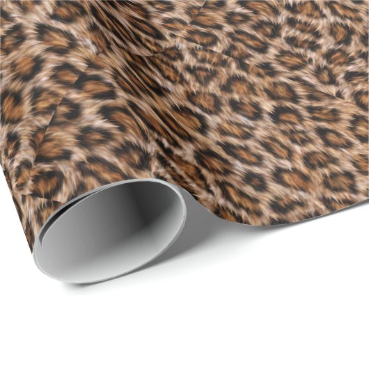 Leopard Spots Fur Jaguar Animal Cat Skin Pattern.j Geschenkpapier (Rolleneckpunkt)