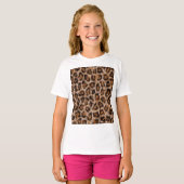 Leopard Spots Fur Jaguar Animal Cat Skin Pattern.j T-Shirt (Vorne ganz)