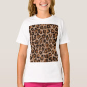 Leopard Spots Fur Jaguar Animal Cat Skin Pattern.j T-Shirt (Vorderseite)