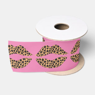 Leopard Spots Lipstick Kiss Thunder_Cove Satinband