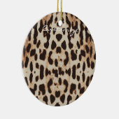 Leopard Spots Muster Thunder_Cove Keramik Ornament (Rechts)