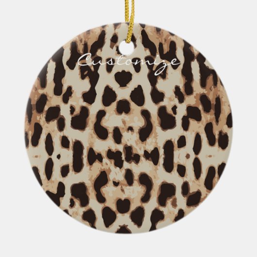 Leopard Spots Muster Thunder_Cove Keramik Ornament (Vorne)