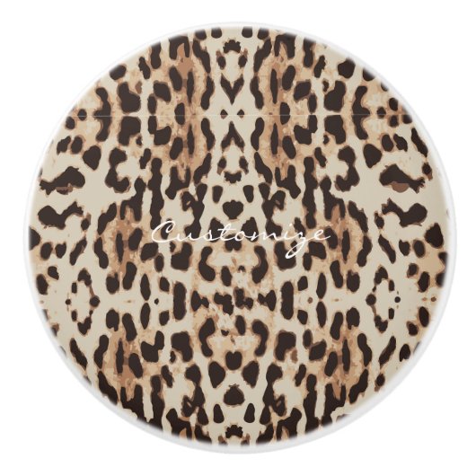 Leopard Spots Muster Thunder_Cove Keramikknauf (Vorderseite)