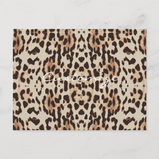 Leopard Spots Muster Thunder_Cove Postkarte (Vorderseite)