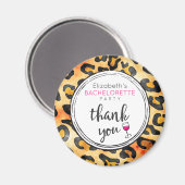Leopard Spots Pattern Junggeselinnen-Abschied Viel Magnet (Vorderseite/Rückseite)