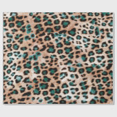 Leopard-Spots Tierdruckmuster Geschenkpapier (Flach)