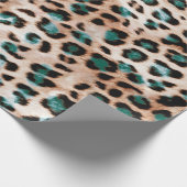 Leopard-Spots Tierdruckmuster Geschenkpapier (Ecke)