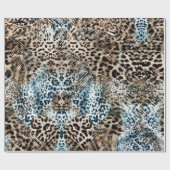 Leopard-Spots Tierdruckmuster Geschenkpapier (Flach)