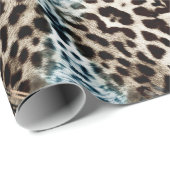 Leopard-Spots Tierdruckmuster Geschenkpapier (Rolleneckpunkt)