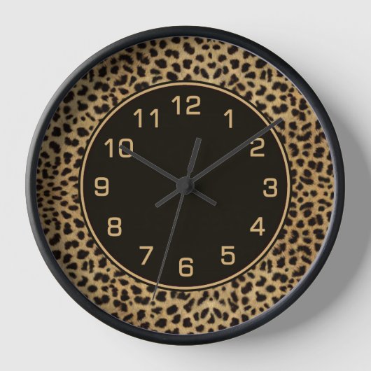 Leopard Spots Uhr (Vorderseite)