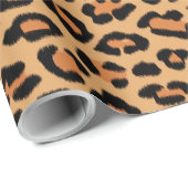 Leopard Spots Wildkatzen-Muster Geschenkpapier (Rolleneckpunkt)