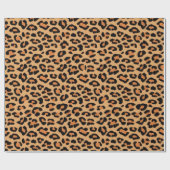 Leopard Spots Wildkatzen-Muster Geschenkpapier (Flach)