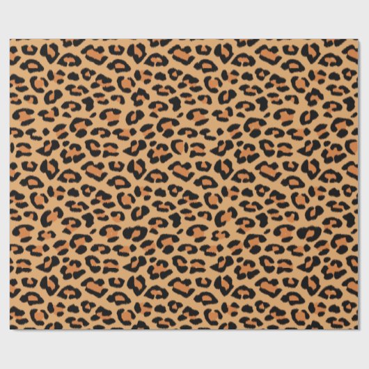 Leopard Spots Wildkatzen-Muster Geschenkpapier (Flach)