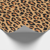 Leopard Spots Wildkatzen-Muster Geschenkpapier (Ecke)