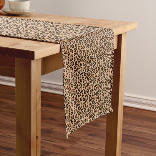 Leopard Spots Wildkatzen-Muster Großer Tischläufer (Beispiel)