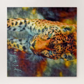 Leopard [Square Jigsaw puzzle] Puzzle (Horizontal)