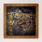 Leopard [Square Jigsaw puzzle] Puzzle (Horizontal)