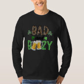 Leopard St Patrick's Day Bad And Boozy Beer Drinki T-Shirt (Vorderseite)