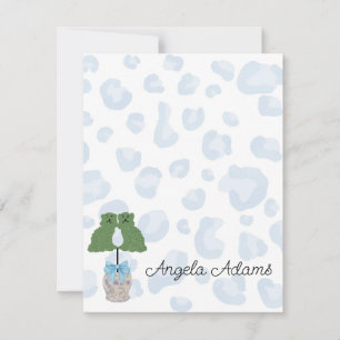 Leopard Staffordshire Hunde Topiary Note Card Mitteilungskarte