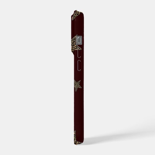 Leopard Star Phone Case iPhone Hülle (Linke Seite)