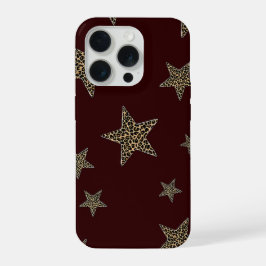 Leopard Star Phone Case iPhone 15 Pro Hülle