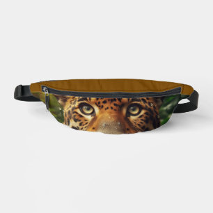 Leopard Stares beim Wasserlappen im Dschungel Bauchtasche