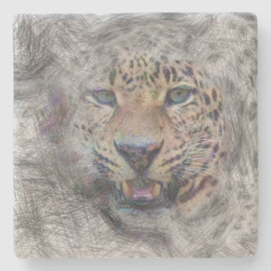 Leopard Steinuntersetzer